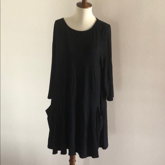 Sigrid Olsen Dresses & Skirts - Sigrid Olsen black dress with pockets